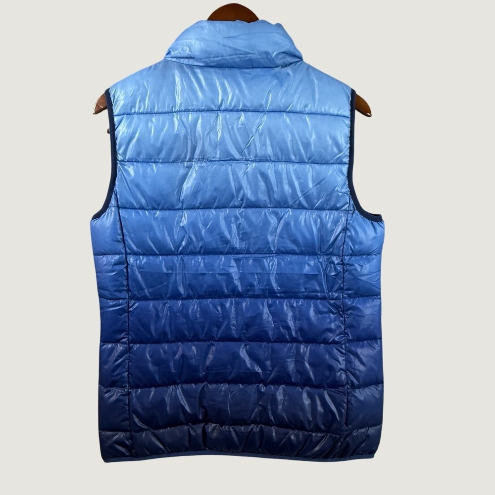 Jackson Hole Outdoorwear Women's Large Blue Ombre Puffer Vest Full Zip - Picture 5 of 10